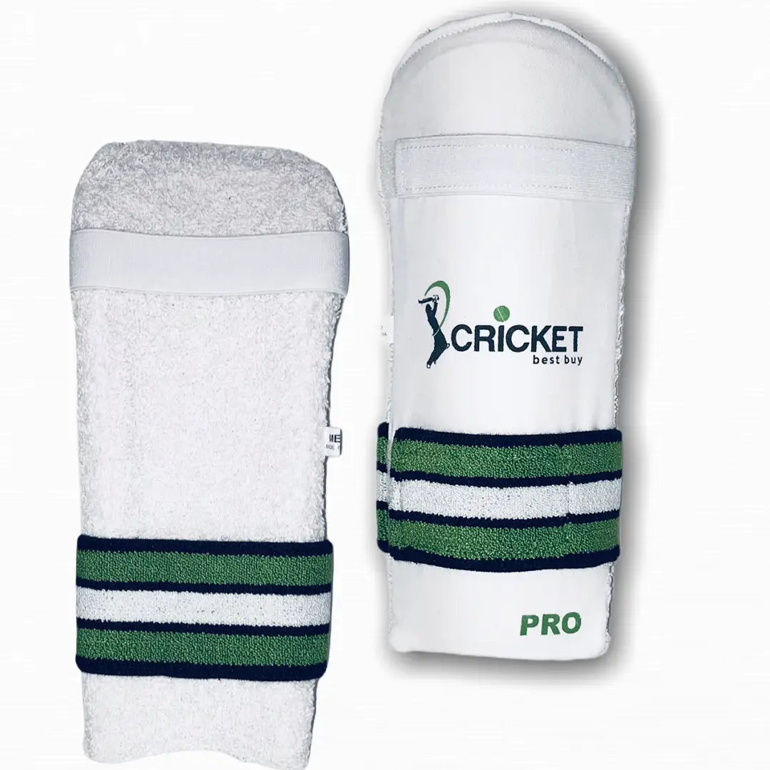 Cricket Arm Protector Guard Pro Toweled Back Padded Velcro Elastic Strap - BODY PROTECTORS - ARM GUARDS