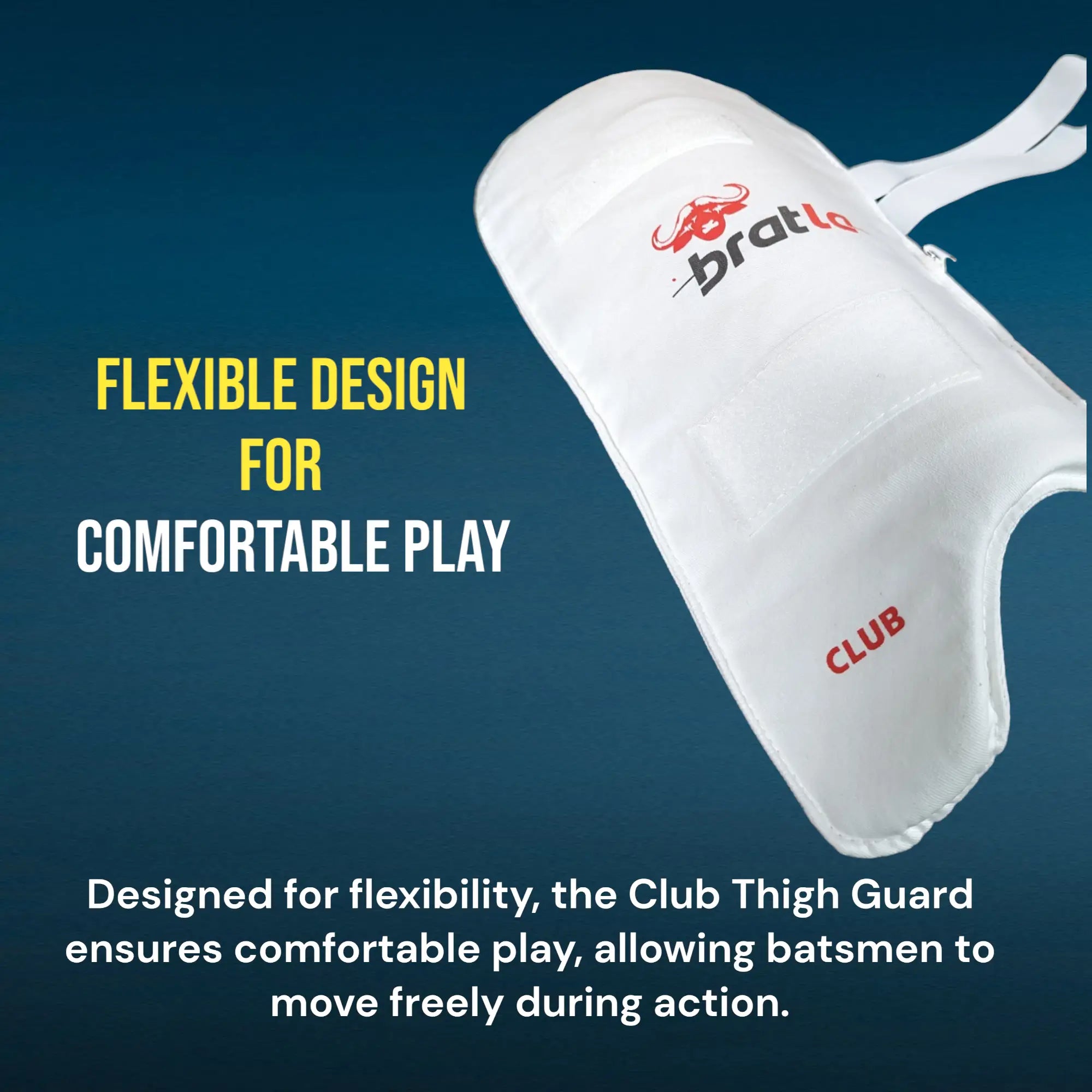 Cricket Club Thigh Pad Protector Foam Padded Super Lightweight - BODY PROTECTORS - THIGH GUARD