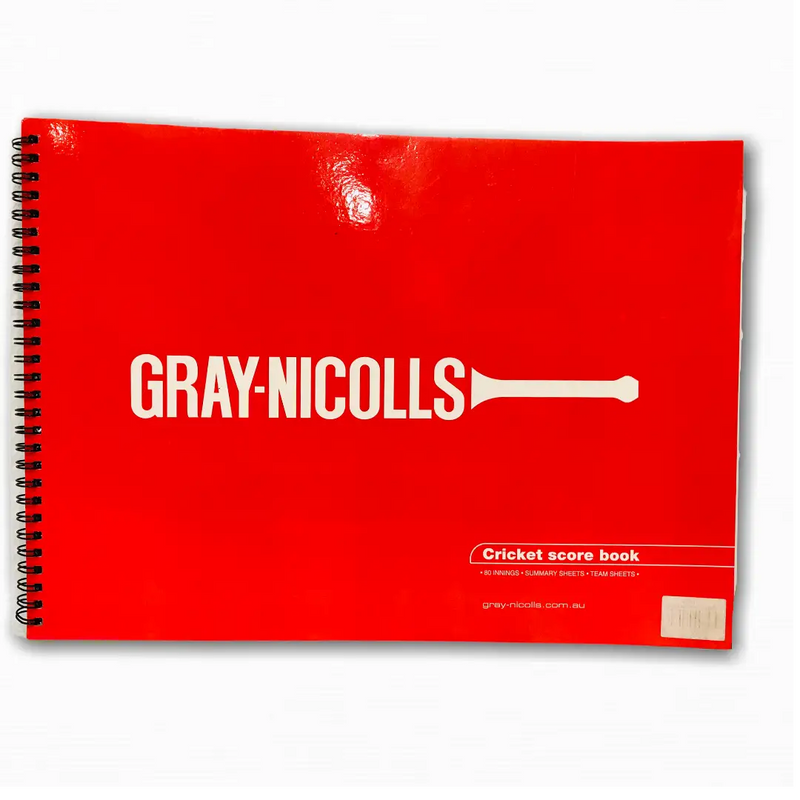 Gray-Nicolls Landscape 80 Innings Score Book Spiral Softcover - Spiral Bound - SCORE BOOKS