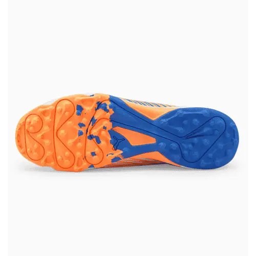 Puma 22 FH Rubber Cricket Shoes White-Bluemazing Neon Citrus - FOOTWEAR - RUBBER SOLE