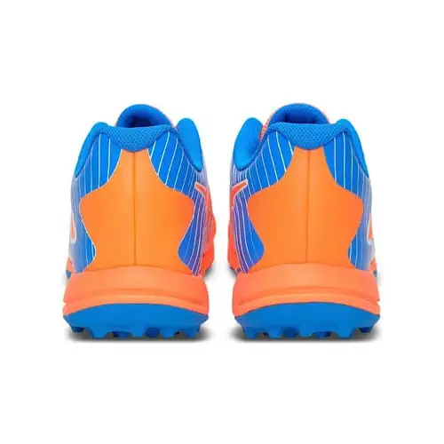 Puma 22 FH Rubber Cricket Shoes Neon Citrus-White Bluemazing - FOOTWEAR - RUBBER SOLE