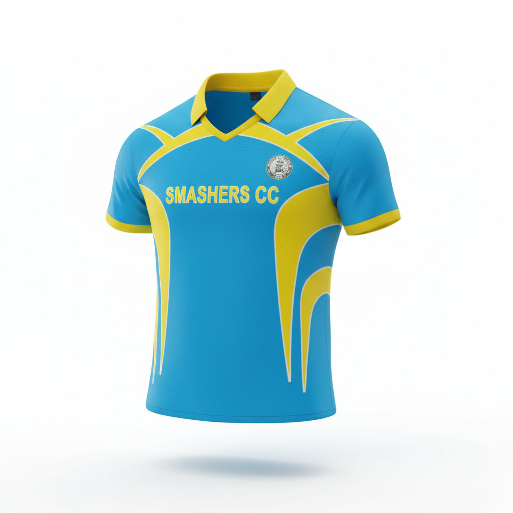 Cricket Shirt Jersey Color Uniform Customized Shirt Full Sublimation Blue 2 Piece Set