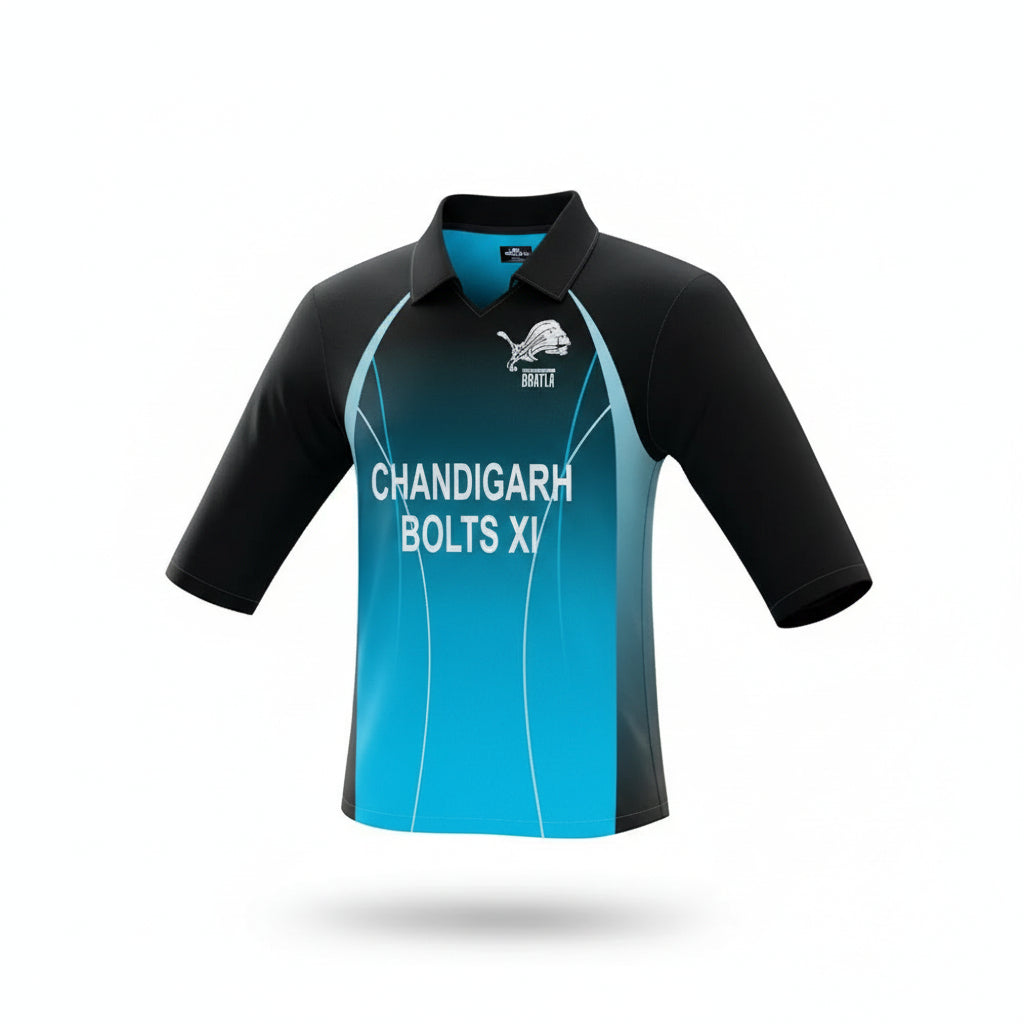 Cricket Black & Light blue Custom Uniform Shirt/Jersey Trouser Hat 3 Piece Set
