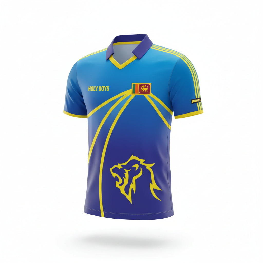 Cricket Color Uniform Kit Customized Light Blue Yellow Shirt Trouser & Cap