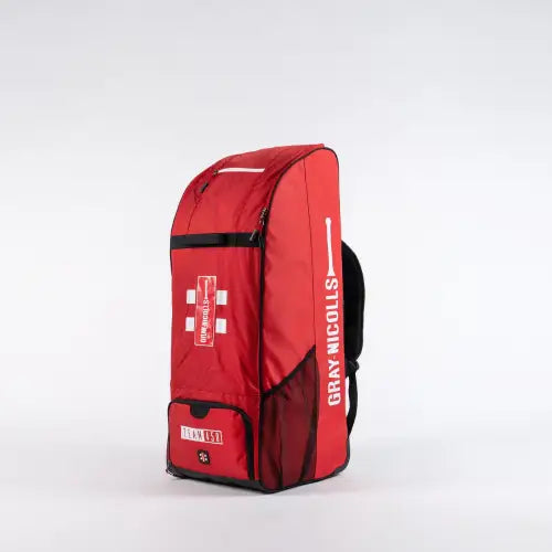 Gray Nicolls 450 Team Wheelie Cricket Kit Bag - Red - BAG - PERSONAL