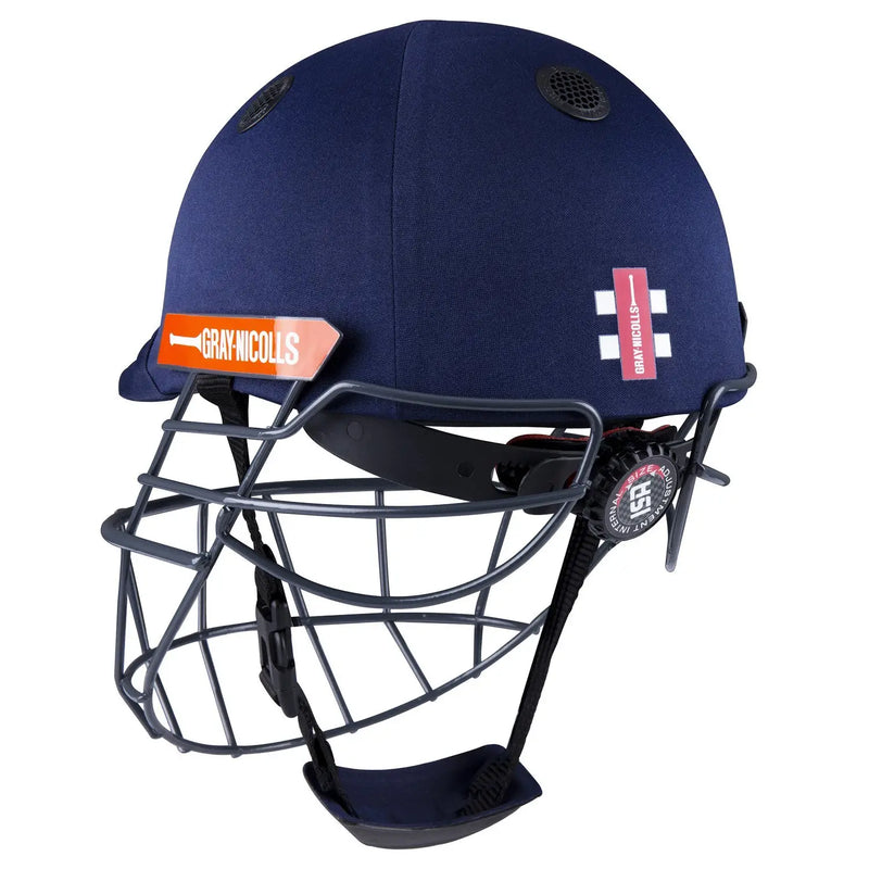 Gray Nicolls Atomic 360 Cricket Helmet Navy Superior Ventilation 360 Faceguard - HELMETS & HEADGEAR