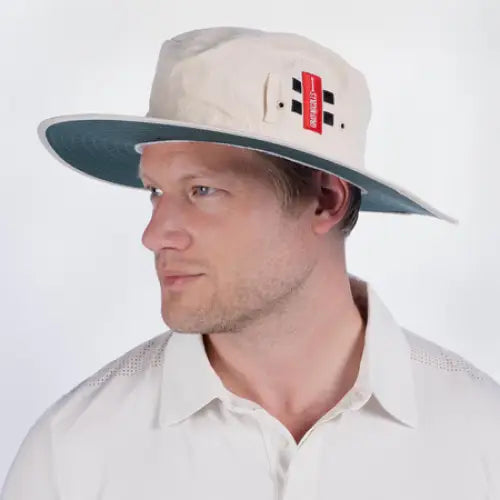 Gray Nicolls Cricket Sun Hat Natural Cream Hat - CLOTHING - HEADWEAR