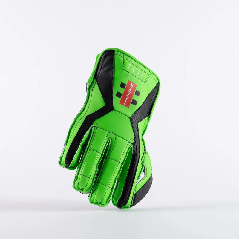Gray Nicolls Test Cricket Wicket Keeping Gloves Green - Adult - GLOVE - WICKET KEEPING