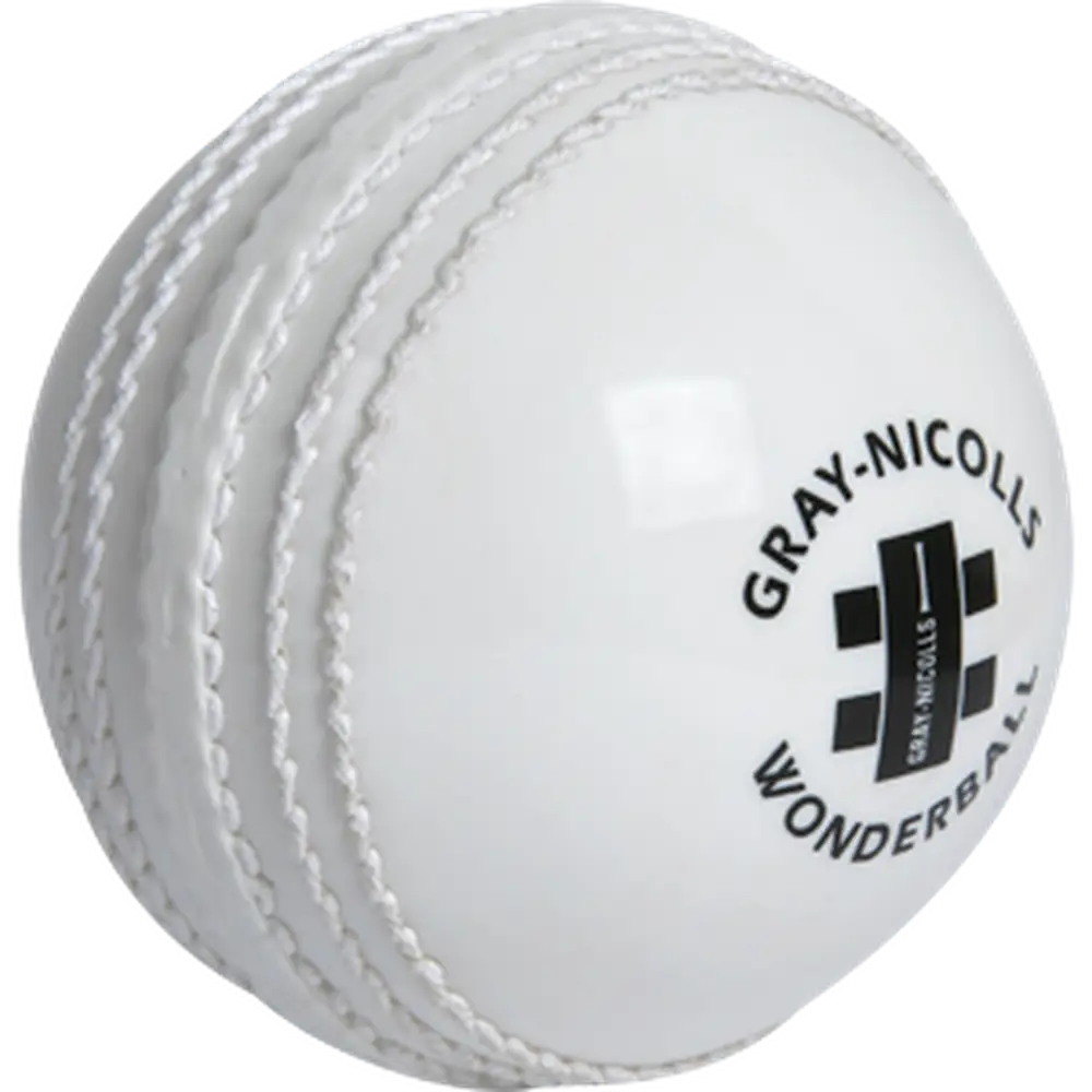 Cricket Ball Gray Nicolls Wonderball | Perfect For Training - Senior / White - BALL - TRAINING JUNIOR