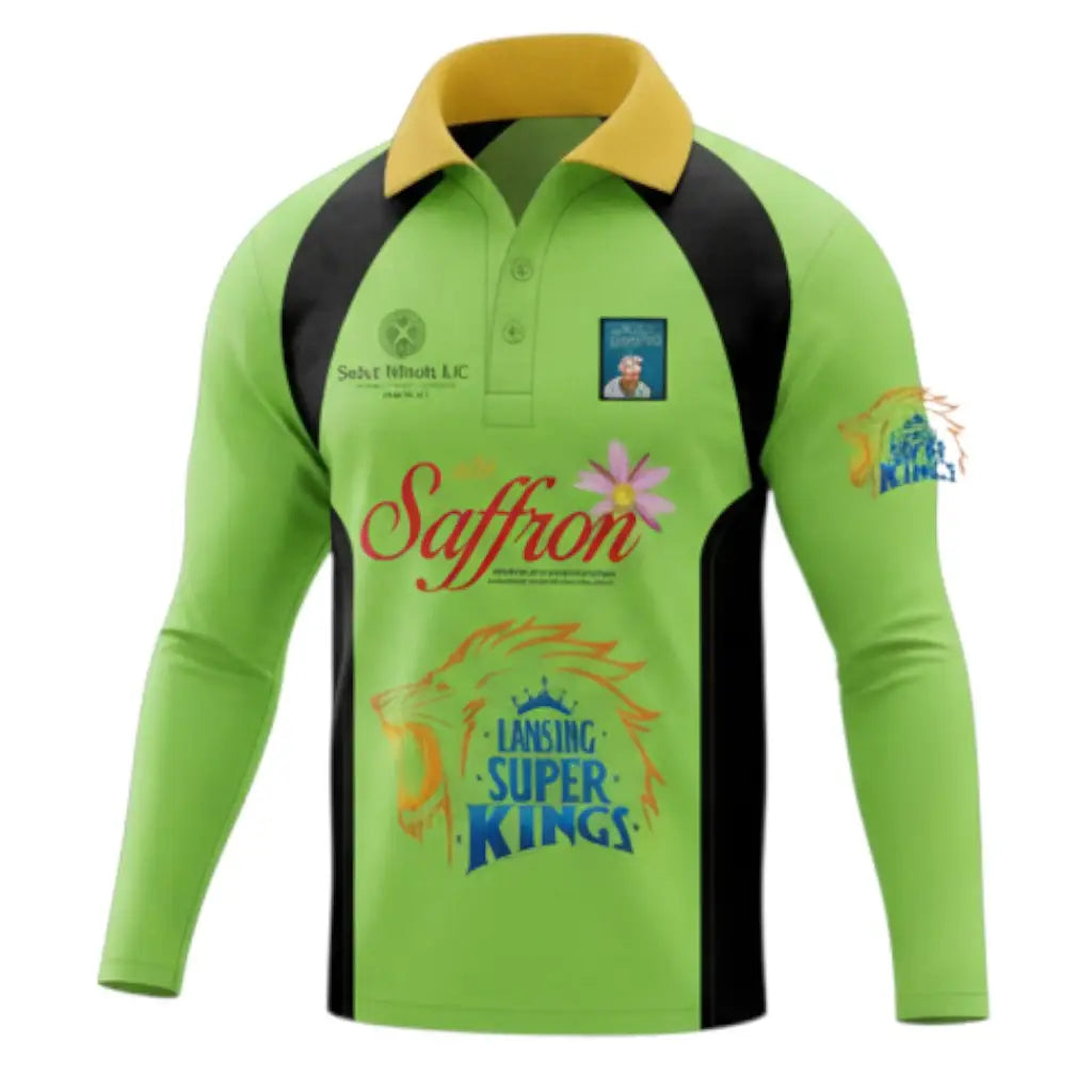 Green & Black Cricket Uniform Fully Customizable with Name and Number 3 Piece Set - TeamWear