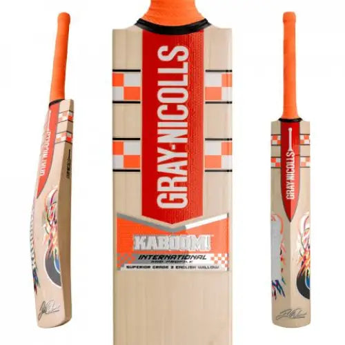 Kaboom International 5 Star Pink Cricket Bat Gray Nicolls - BATS - MENS ENGLISH WILLOW