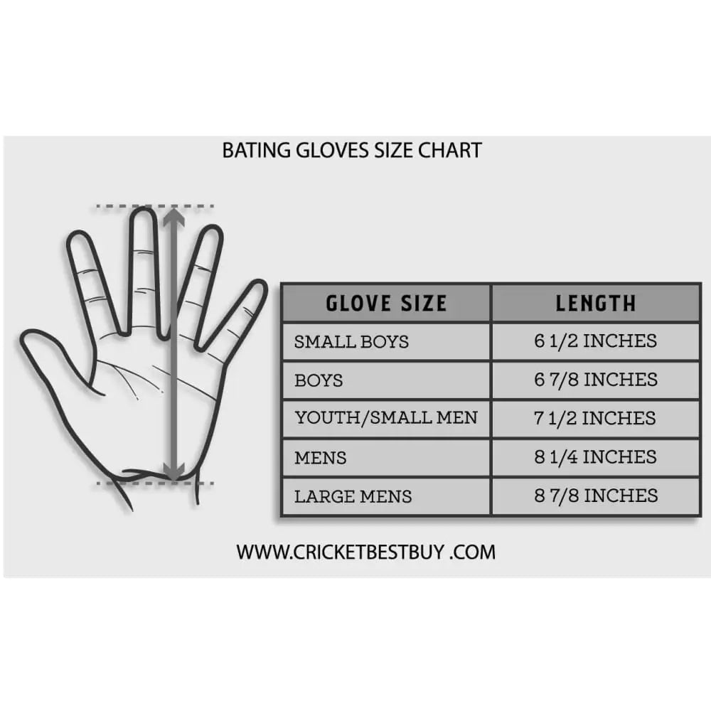 Kookaburra 4.1 T20 Black Cricket Batting Gloves - Adult RH - GLOVE - BATTING