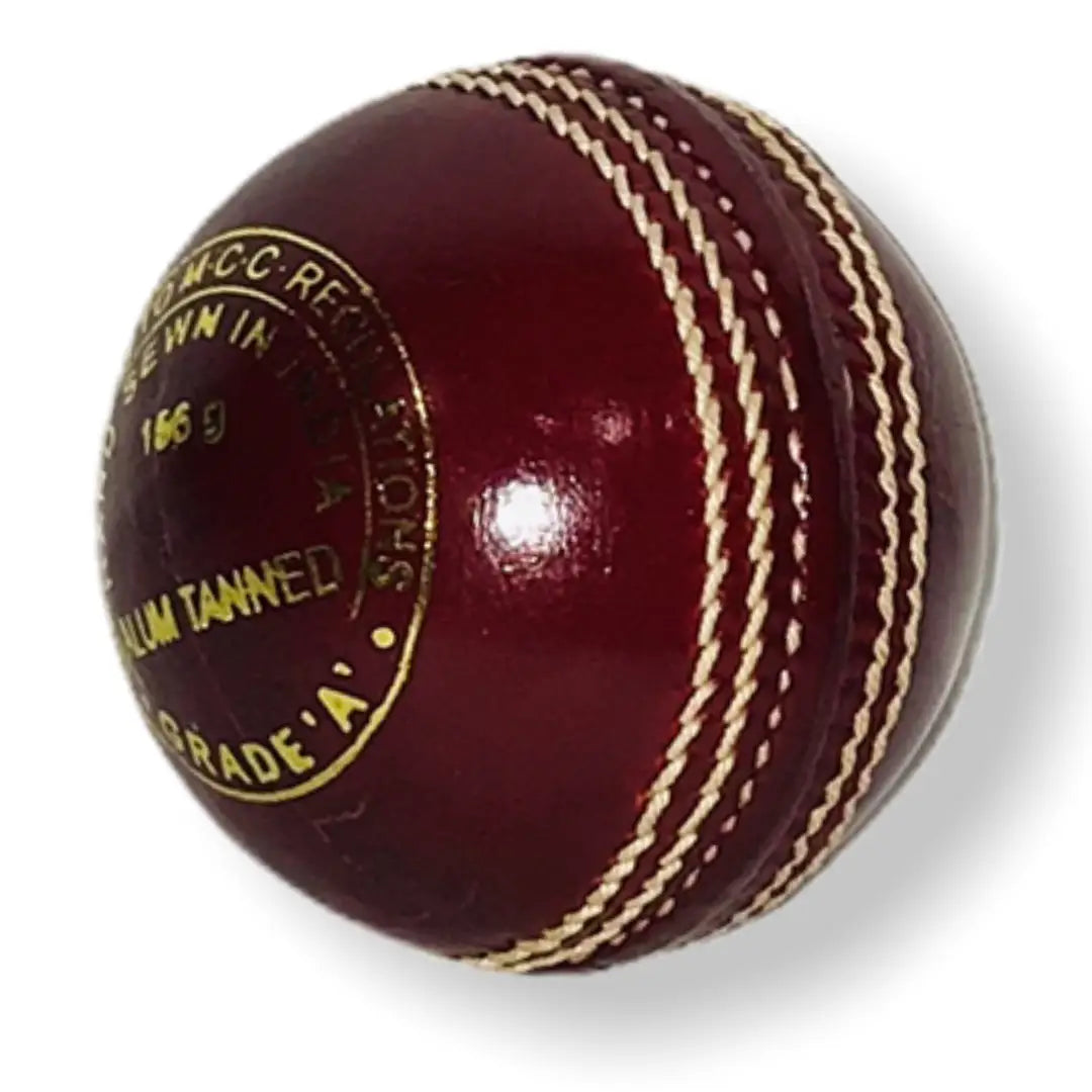 Kookaburra Gold King Cricket Ball Red Senior Grade A - Senior / Red - BALL - 4 PCS LEATHER