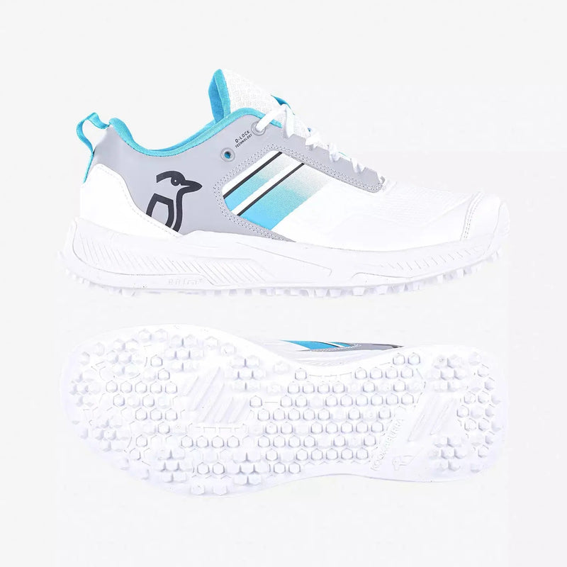 Kookaburra KC 1.0 RUBBER SOLE CRICKET SHOE WHITE/MINT - FOOTWEAR - RUBBER SOLE