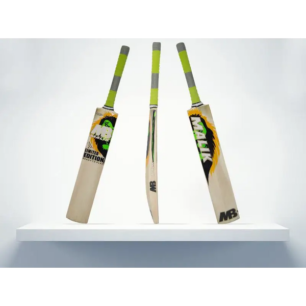 MB Malik Limited Edition Cricket Bat Finest English Willow - Short Handle - BATS - MENS ENGLISH WILLOW