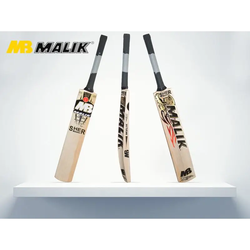 MB Malik Sher Amin Cricket Bat Finest English Willow - Short Handle - BATS - MENS ENGLISH WILLOW