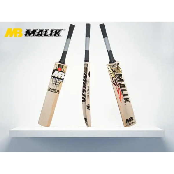 MB Malik Sher Amin Cricket Bat Finest English Willow - Short Handle - BATS - MENS ENGLISH WILLOW