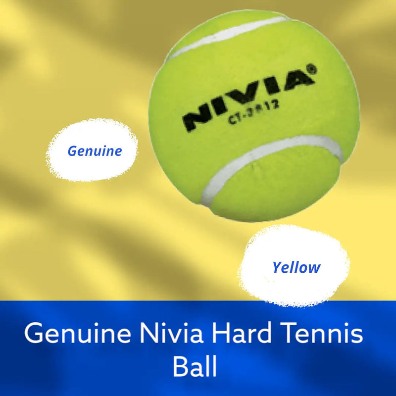 Nivia Heavy Tennis Cricket Ball Yellow Pack of 6 - BALL - SOFTBALL