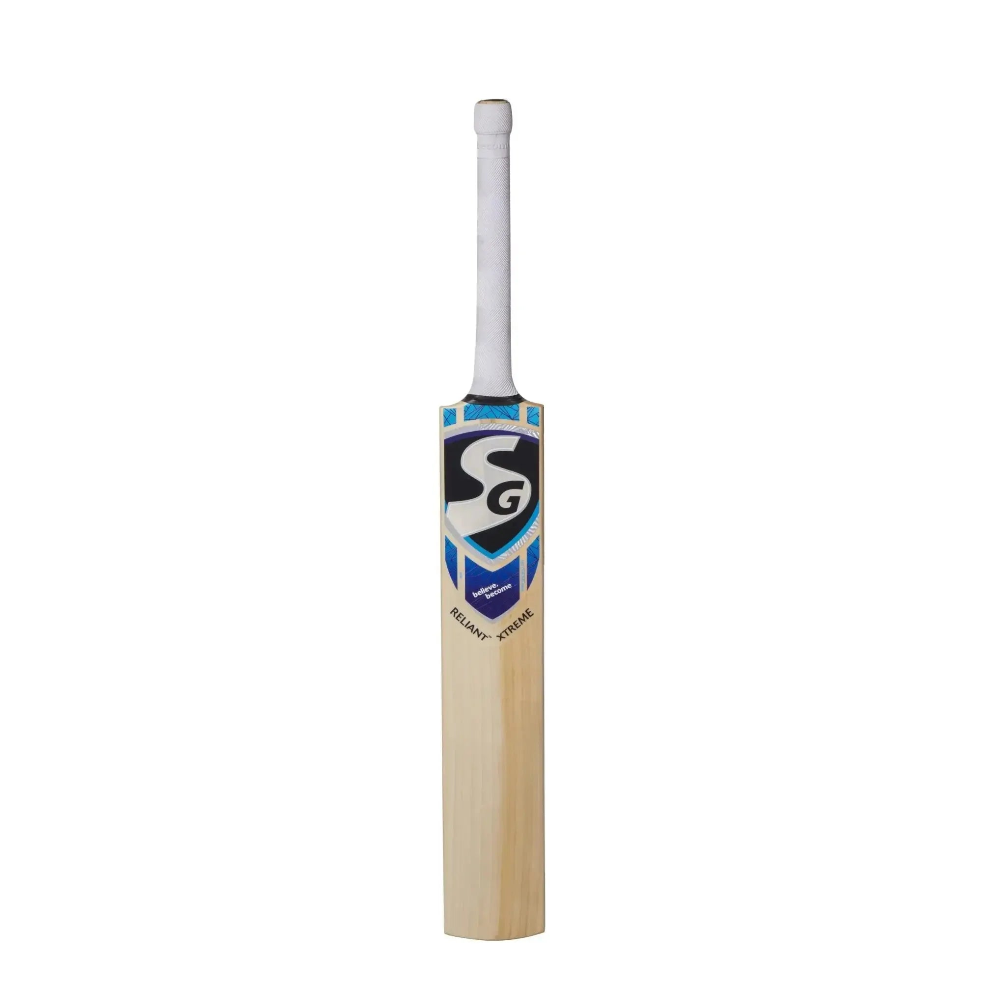 SG Reliant Xtreme Grade 5 English willow hard pressed & traditionally shaped for superb stroke Cricket Bat (Leather Ball) - Short Handle - 