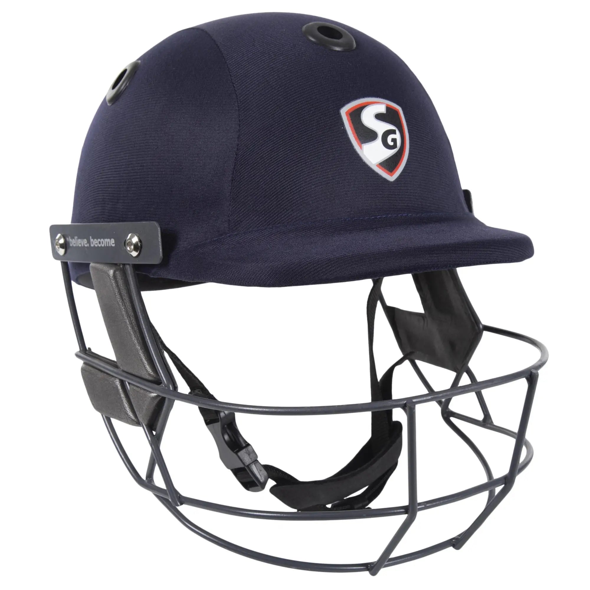 SG Savage Tech Cricket Helmet - Medium / Navy - HELMETS & HEADGEAR