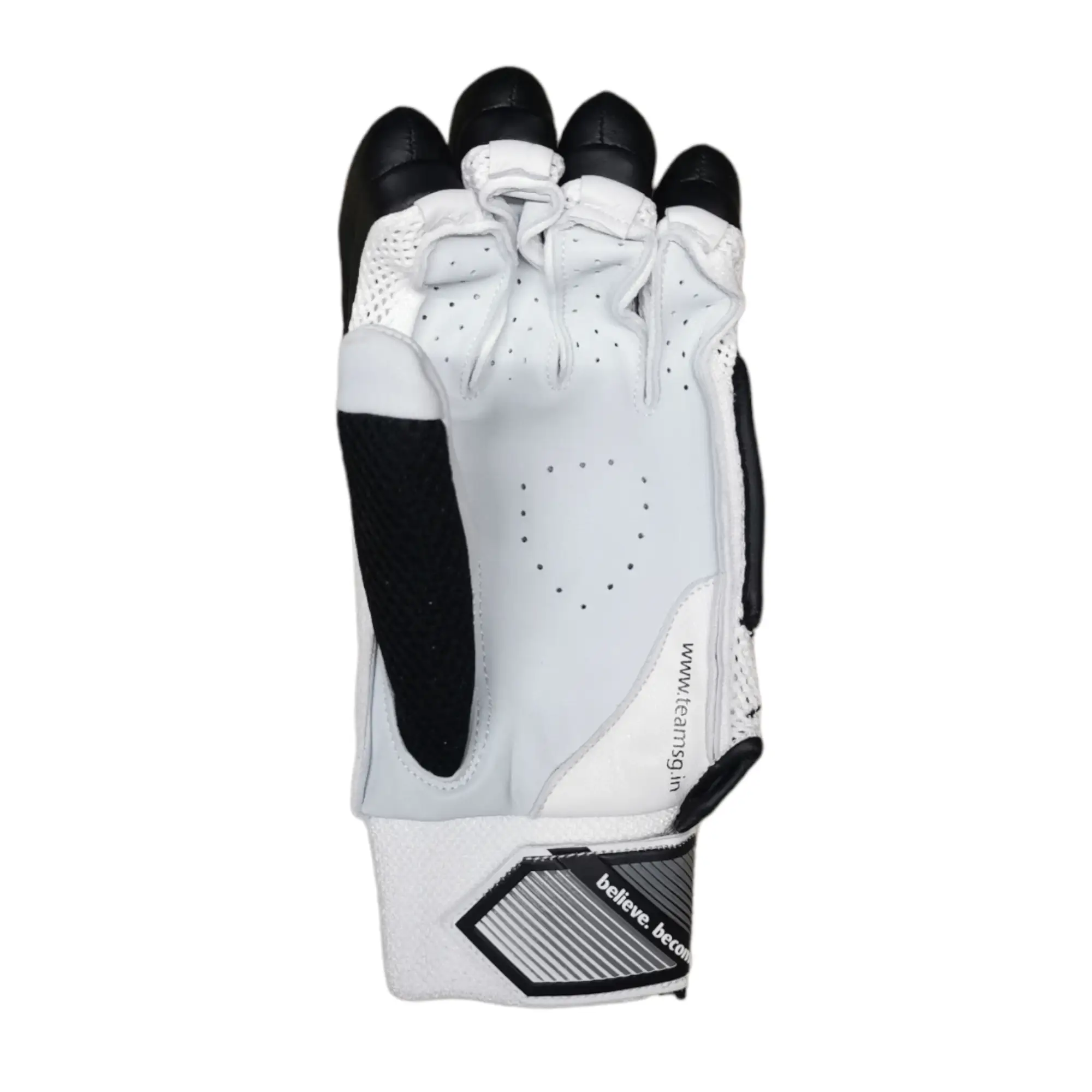 SG Test Black Cricket Batting Gloves - GLOVE - BATTING