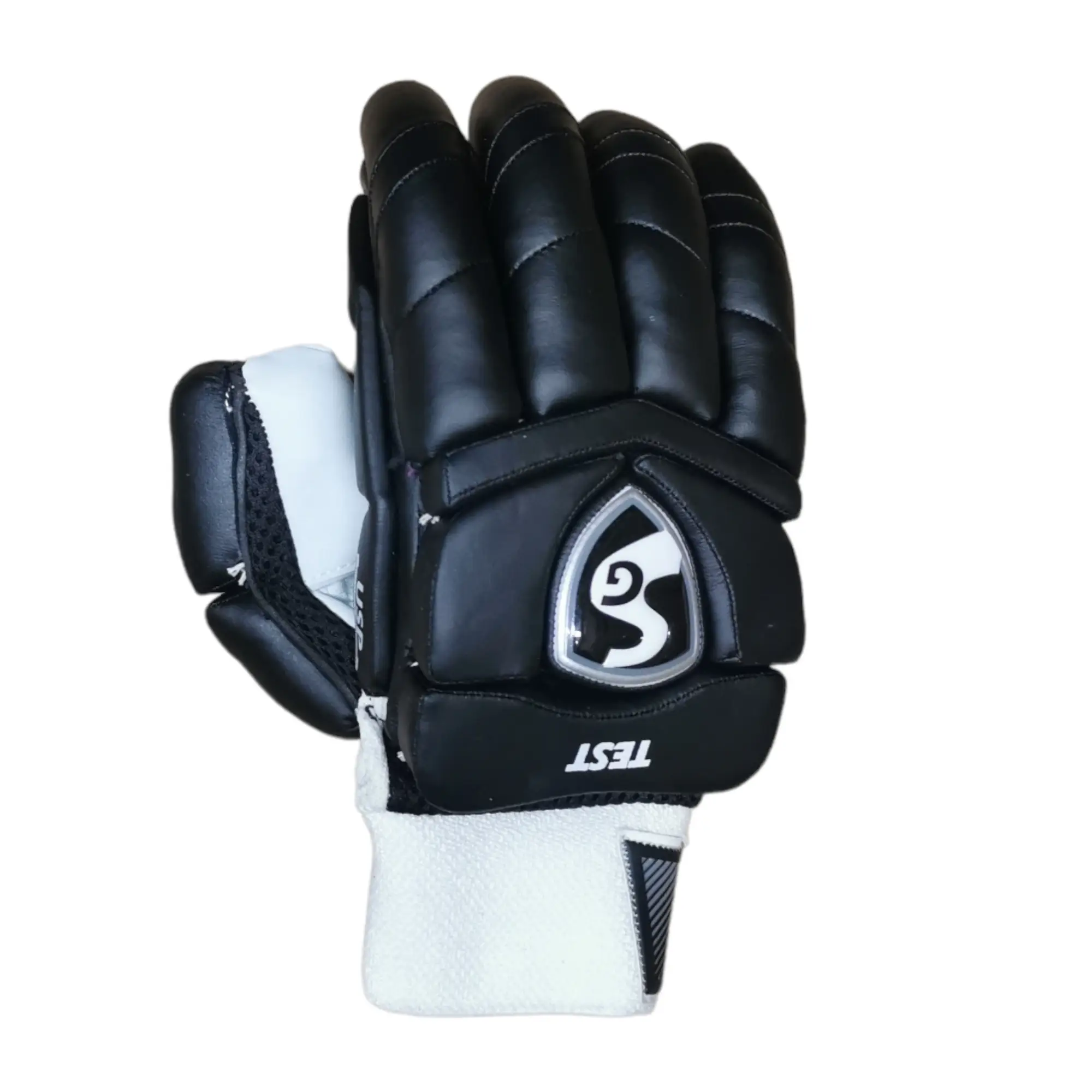 SG Test Black Cricket Batting Gloves - GLOVE - BATTING