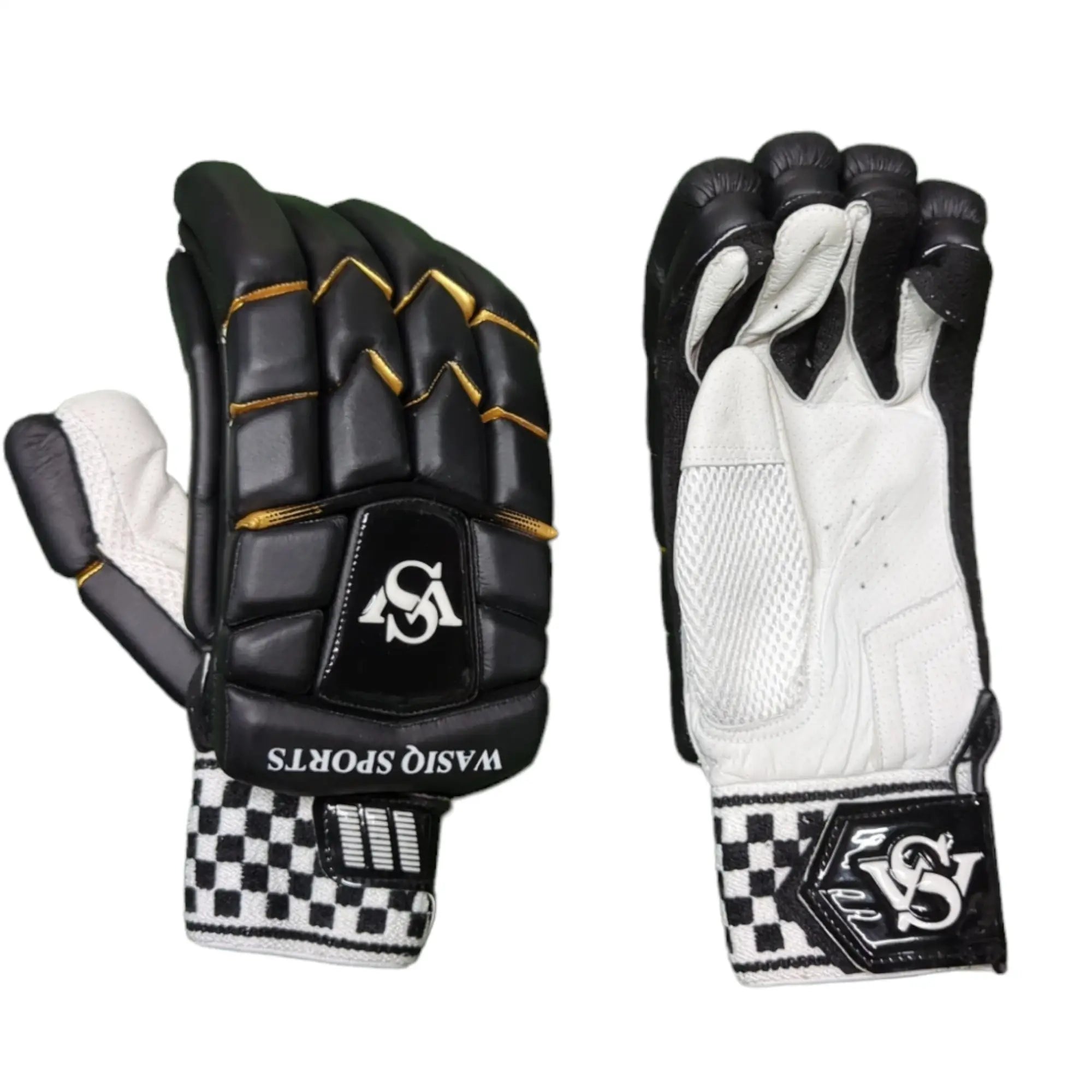 WS Pro Cricket Gloves Black - Adult RH - GLOVE - BATTING