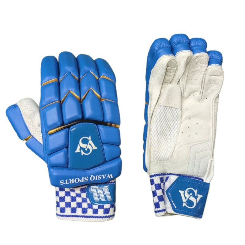 WS Pro Cricket Gloves Blue - Adult RH - GLOVE - BATTING