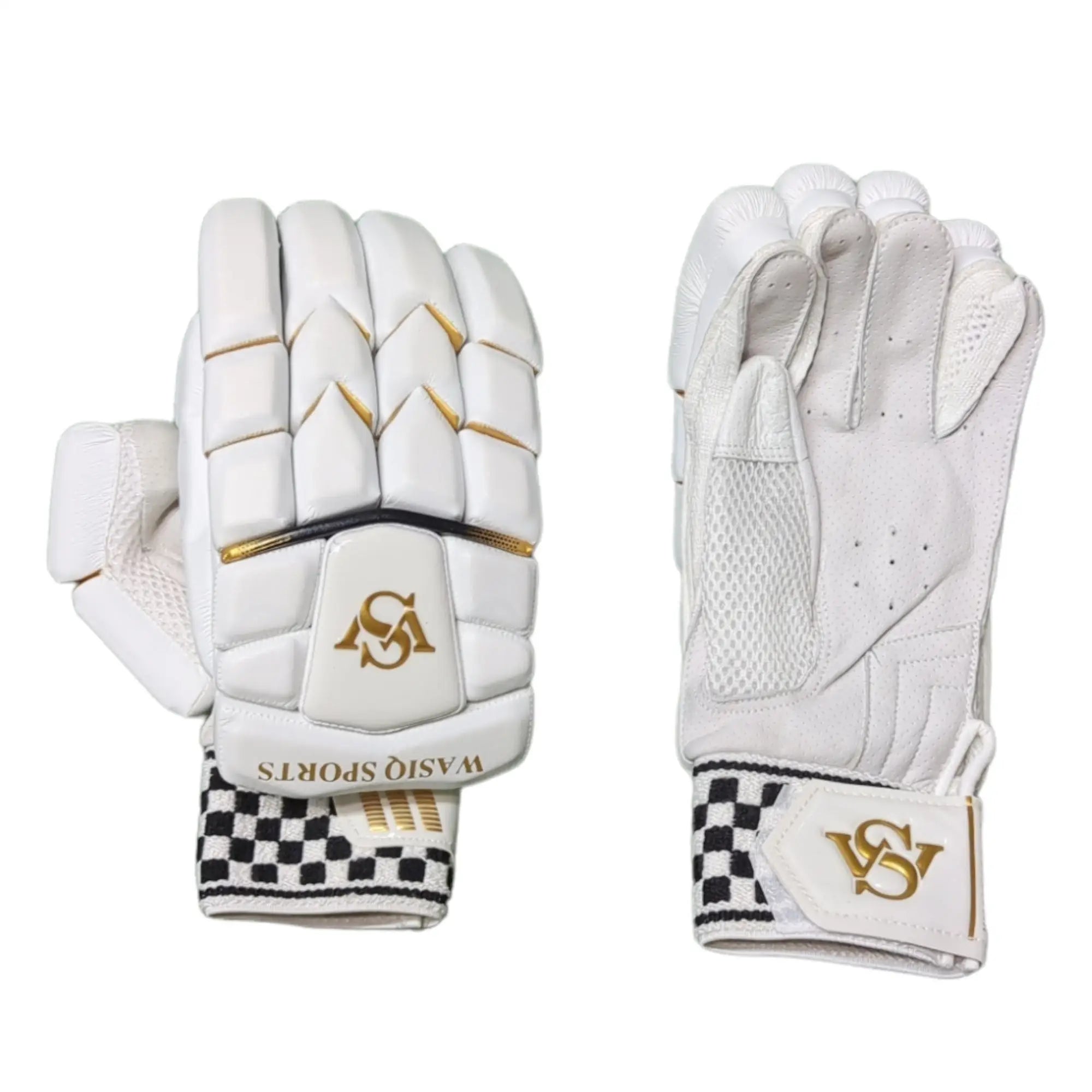 WS Pro Cricket Gloves White - Adult RH - GLOVE - BATTING