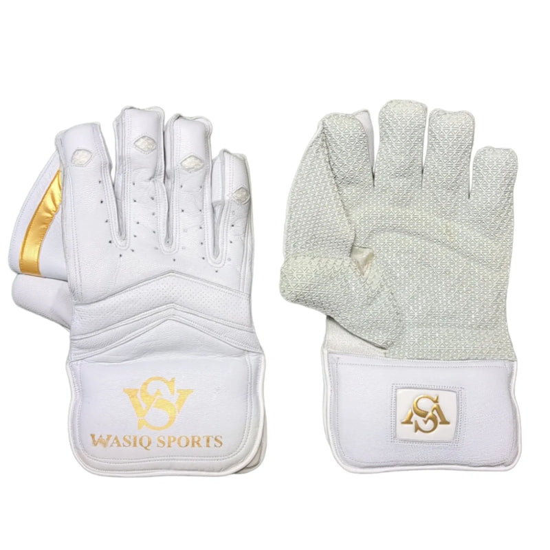WS Pro Cricket Wicket Keeping Gloves White - Adult - GLOVE - WICKET KEEPING