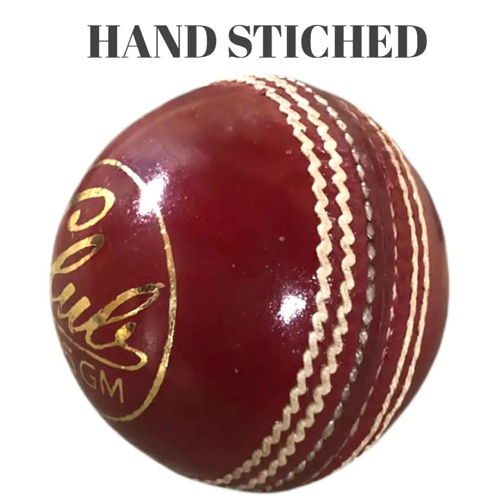 Bratla Club Cricket Ball Leather Hard Ball for Junior & Senior Pack of 6 - BALL - 4 PCS LEATHER