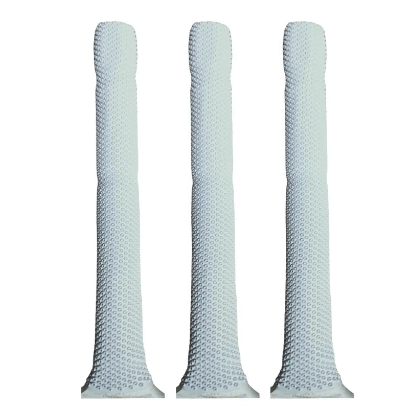 Bratla Cricket Bat Rubber Grip Octopus Design Pack of 3 - White - Cricket Bat Grip