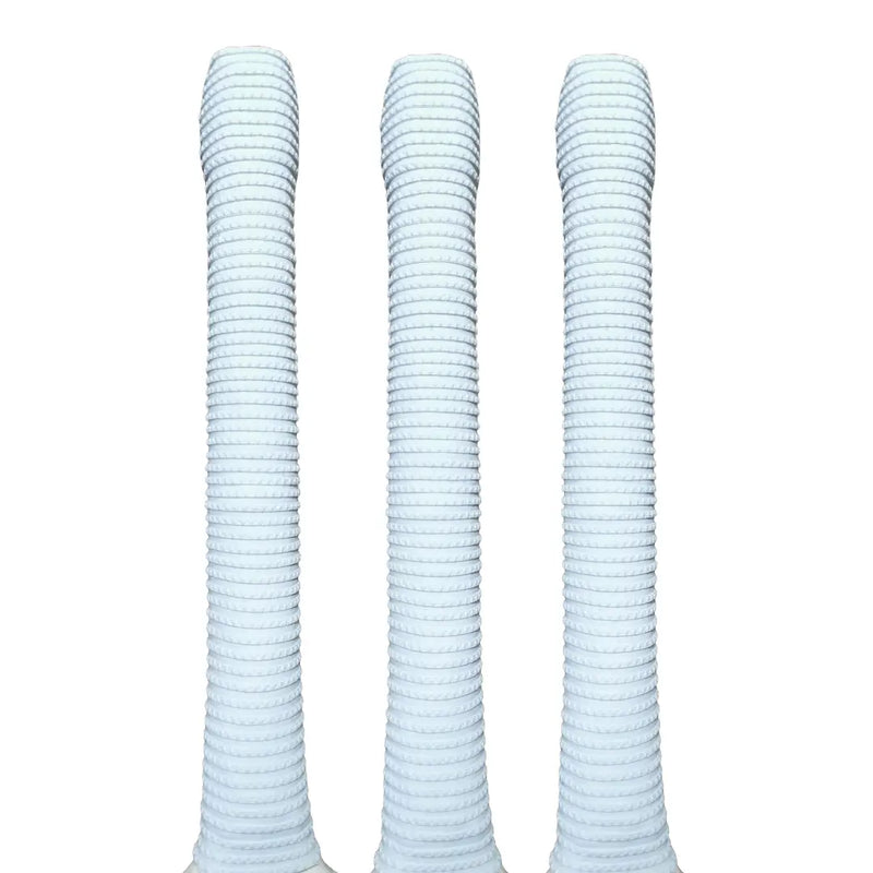 Bratla Pro Cricket Bat Rubber Grip Pack of 3 - White - Cricket Bat Grip
