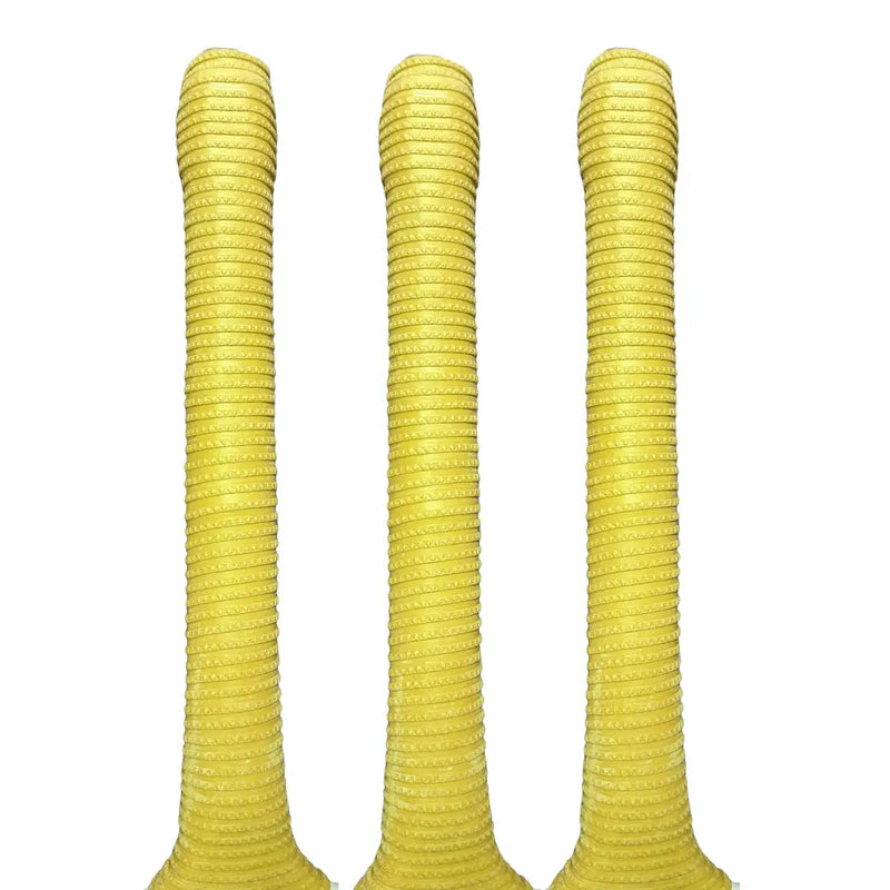 Bratla Pro Cricket Bat Rubber Grip Pack of 3 - Yellow - Cricket Bat Grip