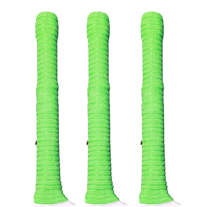 Bratla Pro Plus Cricket Bat Rubber Grip Pack of 3 - Green - Cricket Bat Grip