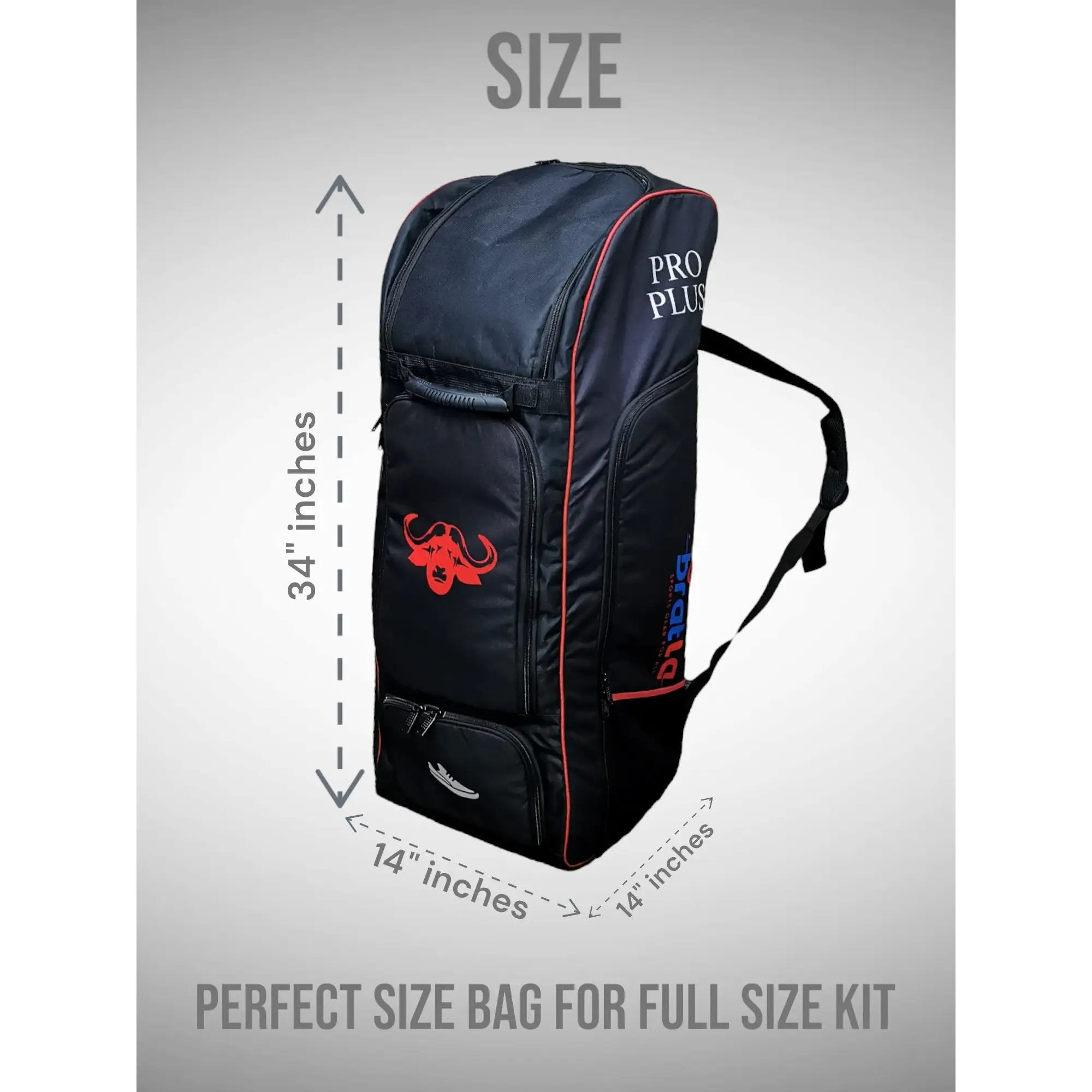 Bratla Beast Cricket Kit Bag Duffle for Full Size Kit with 6 Pockets