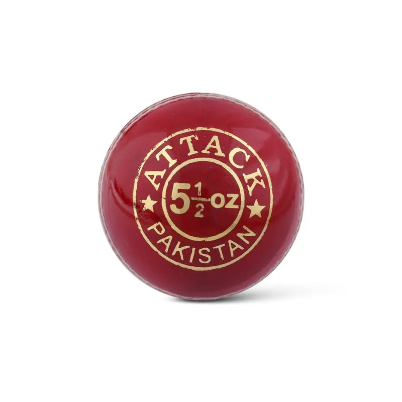 CA Attack Cricket Hard Ball Chrome Leather Hand Stitched (Pack of 6) - BALL - 4 PCS LEATHER