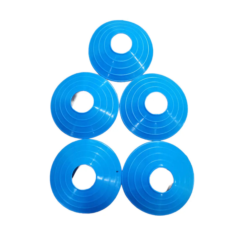 CBB Cricket Training Disc Cones Agility Practice Equipment Pack of 5 - Blue - MISCELLANEOUS ITEMS