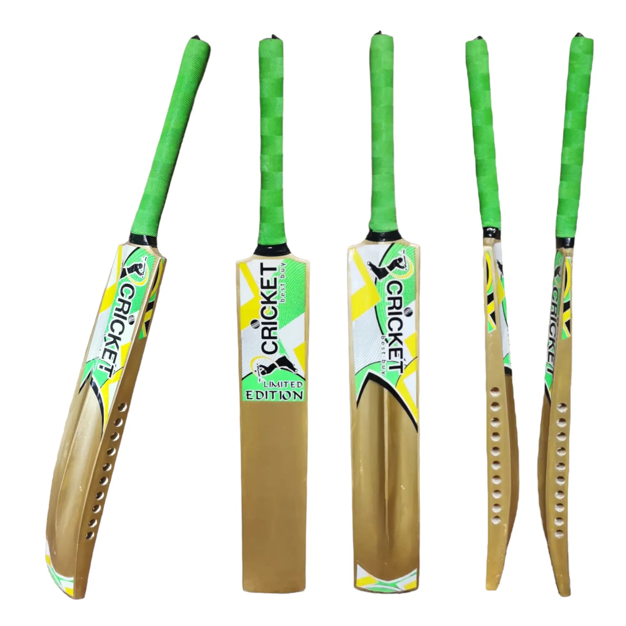 CBB Golden Limited Edition Cricket Bat For Softball Tape Tennis Ball Lightweight Thick Edges Men - BATS - SOFTBALL