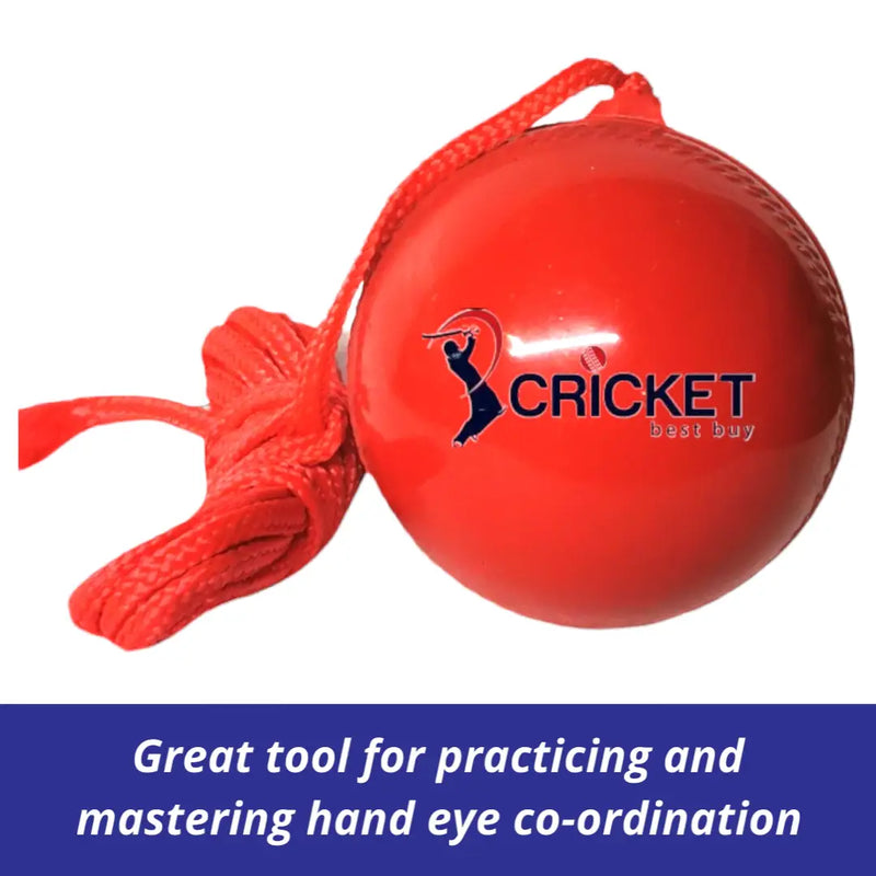 CBB Hanging Cricket Ball with Cord String PVC For Batting Practice - BALL - TRAINING SENIOR