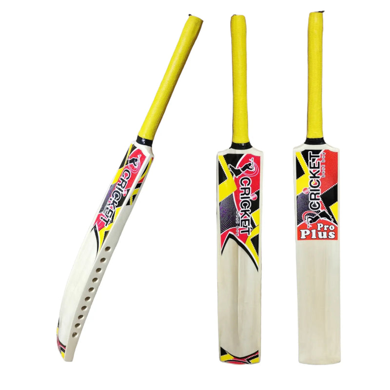CBB Pro Plus Cricket Bat For Softball Tape Tennis Ball Lightweight Thick Edges Men - BATS - SOFTBALL