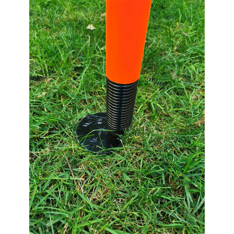 CBB Target Training Stump Wicket Metal Spring Loaded Orange Standard Full Size - STUMPS & BAILS
