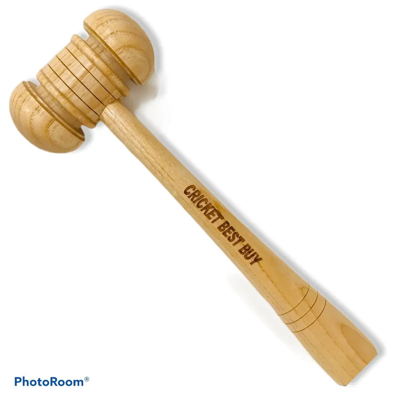 Cricket Bat Mallet And Grip Cone Combo by CBB Knock in Bat Apply Grip - Bat Mallet