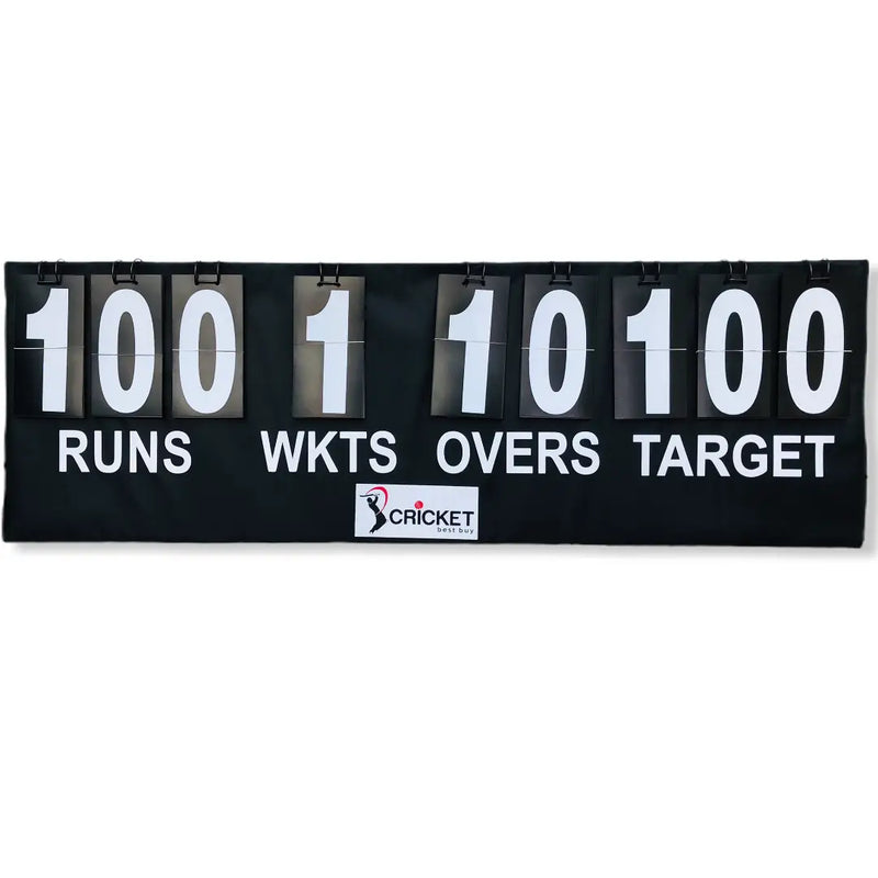 Cricket Portable Scoreboard Black With Carry Bag Multi Surface Placement - SCORE BOOKS