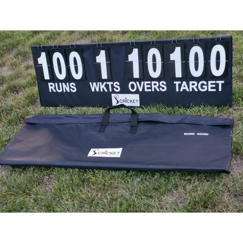 Cricket Portable Scoreboard Black With Carry Bag Multi Surface Placement - SCORE BOOKS