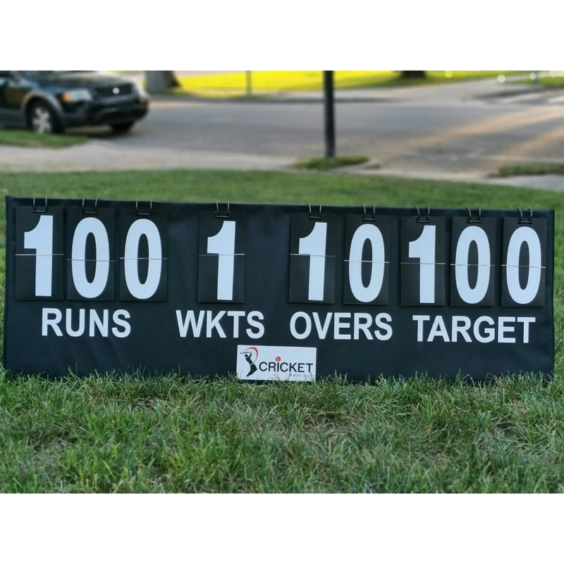 Cricket Portable Scoreboard Black With Carry Bag Multi Surface Placement - SCORE BOOKS