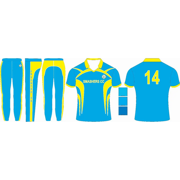 Cricket Shirt Jersey Color Uniform Customized Shirt Full Sublimation Blue - CLOTHING CUSTOM