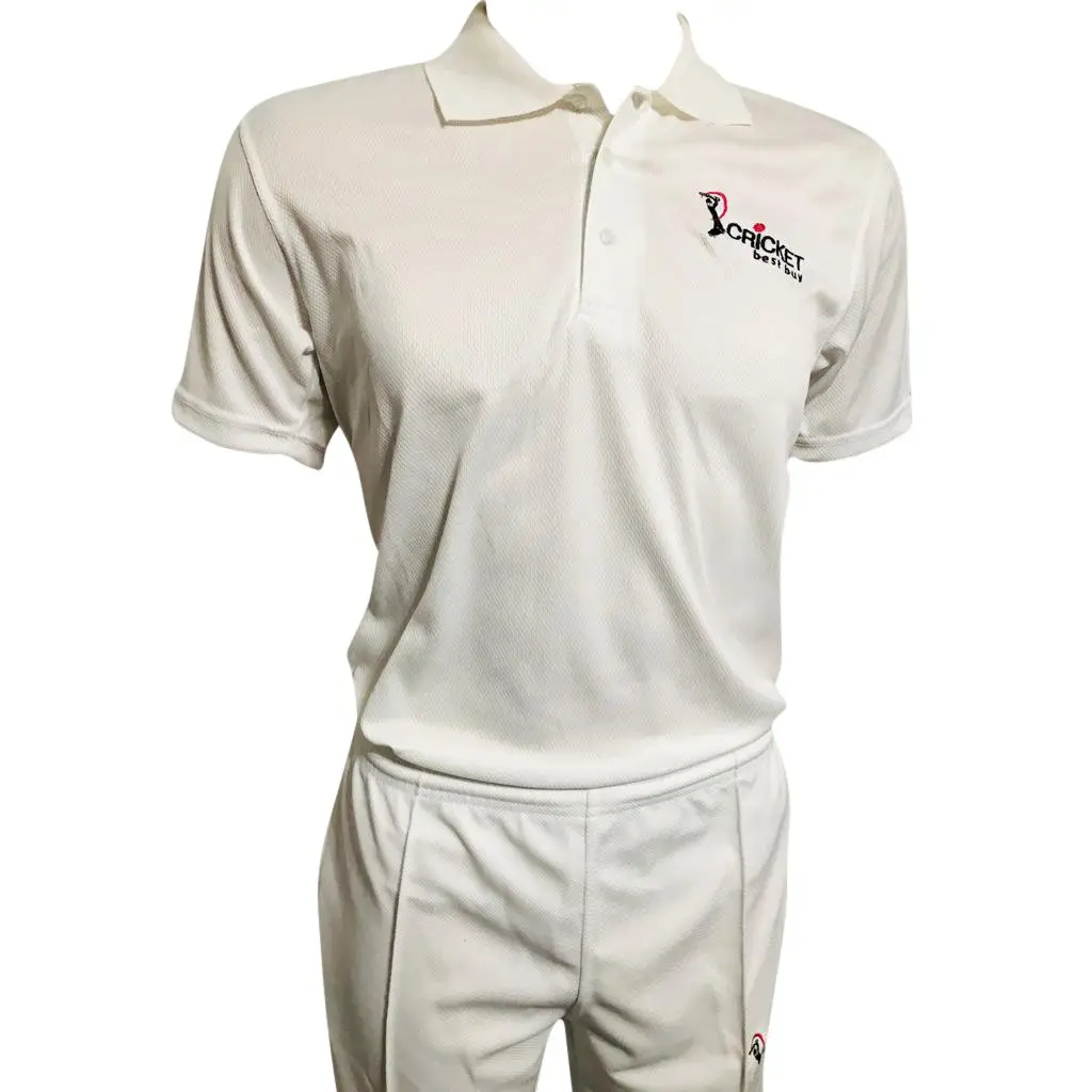 Cricket Shirt Jersey White Cool Maxx Fabric by CBB - CLOTHING - SHIRT