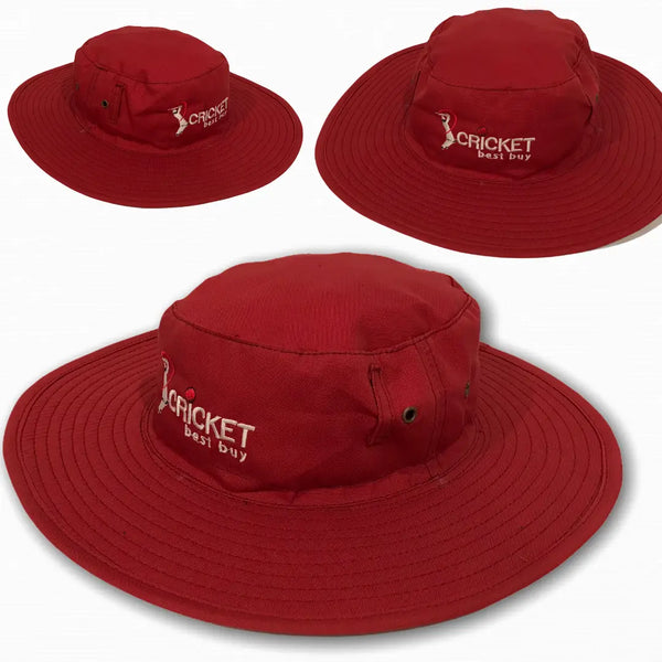 Cricket Sun hat Classic Traditional Style Sun Protection Red - CLOTHING - HEADWEAR