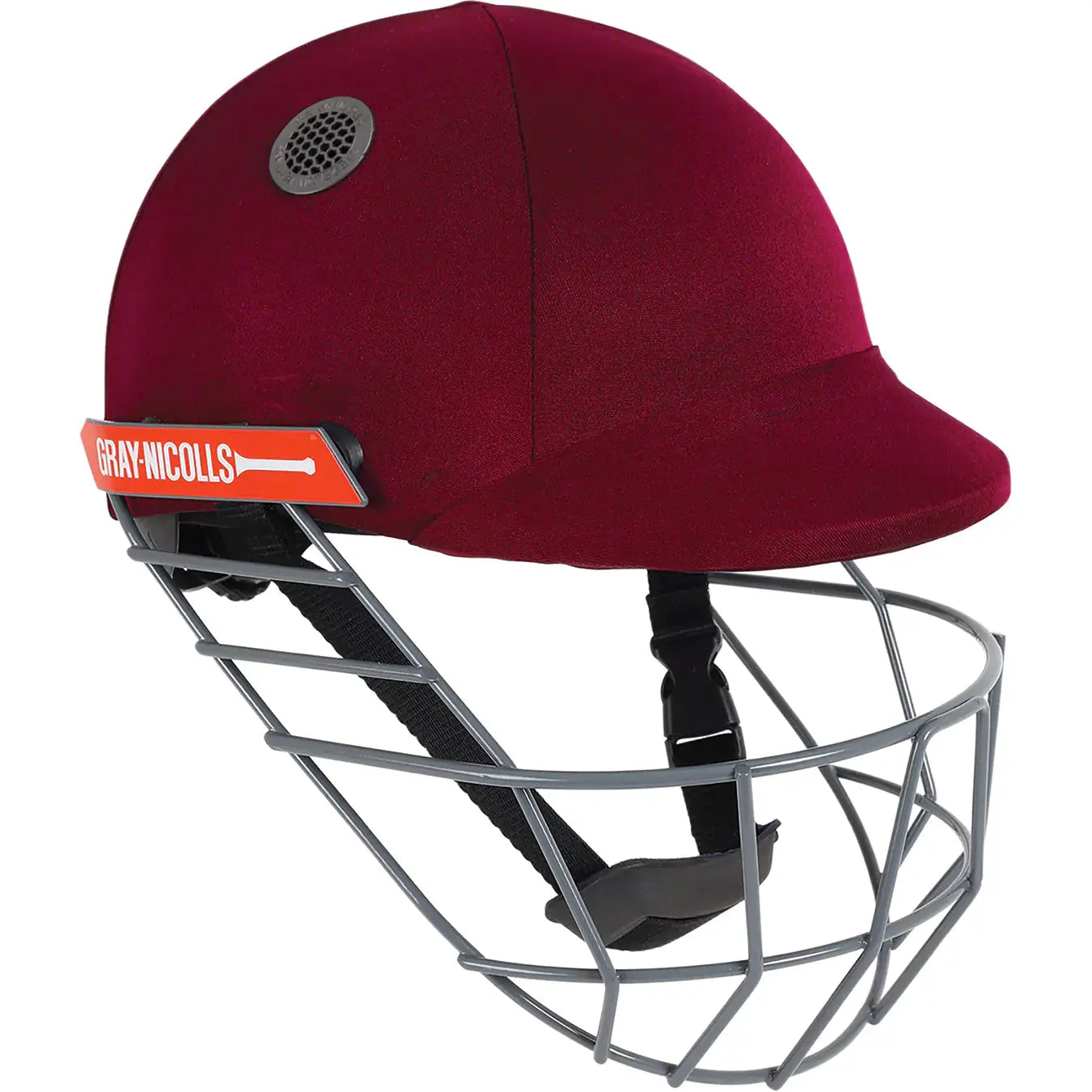 Gray Nicolls Atomic Cricket Helmet - Lightweight Maximum Protection - Medium / Maroon - HELMETS & HEADGEAR